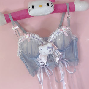 Cute Kitty Corset Bra