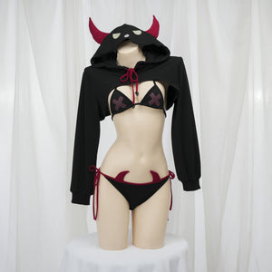 Devil Hooded Lingerie