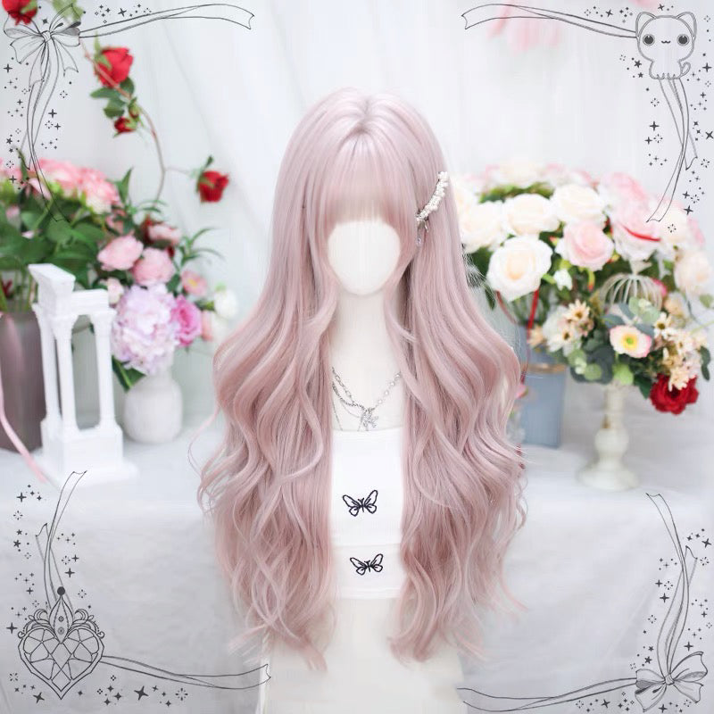 Sweet Pink Wavy Cosplay Wig