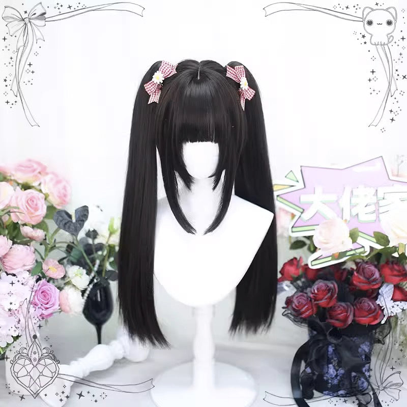 Kawaii Short Wig with Ponytail