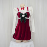 Mock Two Pieces Christmas Dress