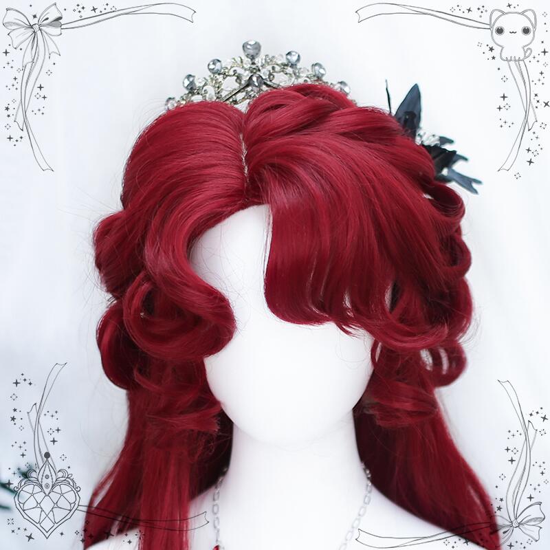 Rose Mermaid Curly Wig