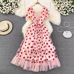 Strawberry Mesh Dress